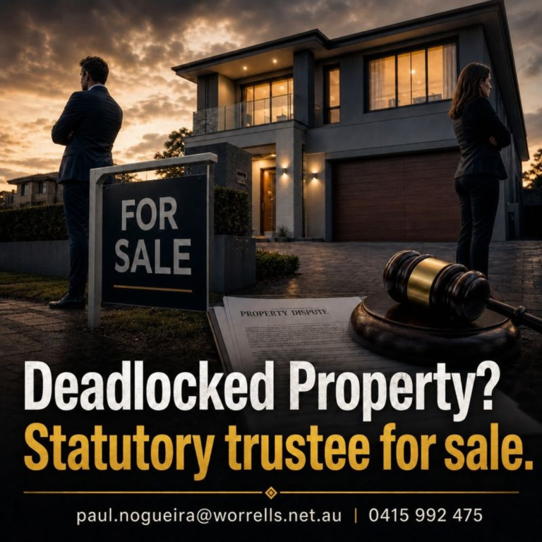 Deadlocked Property? Statutory Trustee for Sale