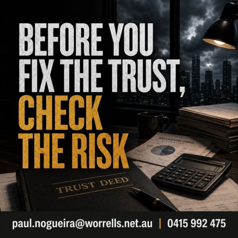 Before You Fix the Trust, Check the Risk